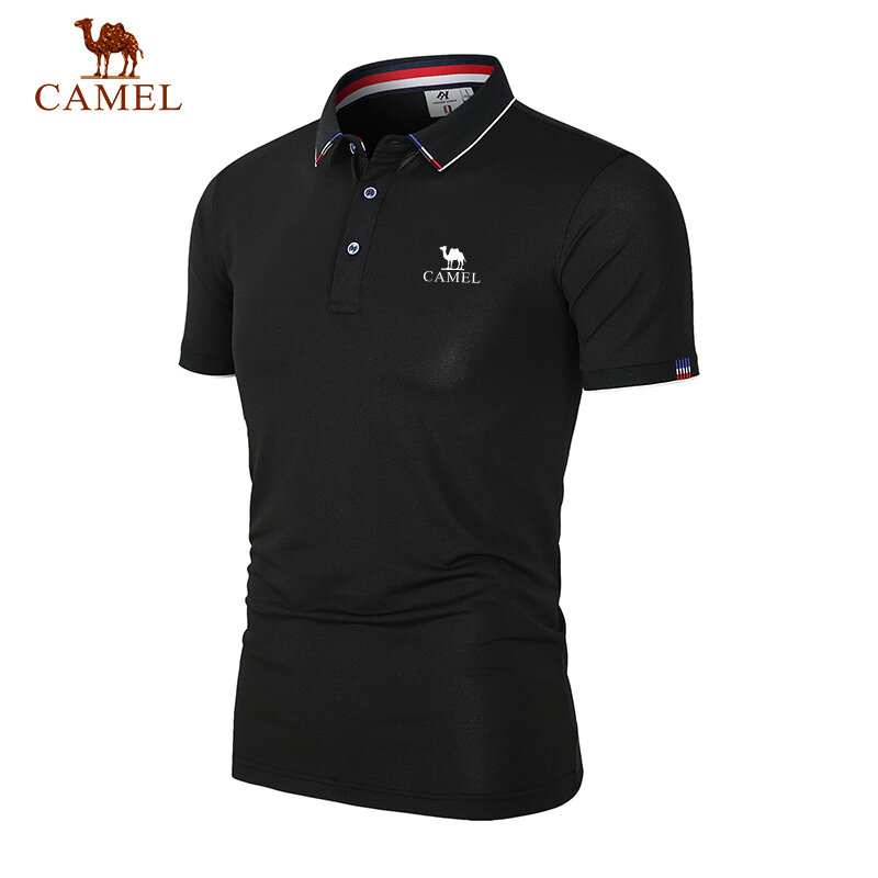 Polo brodé CAMEL pour hommes, chemise à revers de haute qualité, savoir à chaud, été, nouveau, affaires, loisirs