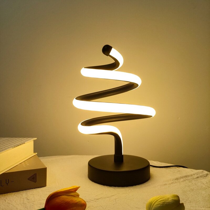 1pc Weihnachts baum Modellierung kreative Schreibtisch lampe USB dreifarbige Licht Schreibtisch lampe Dekoration