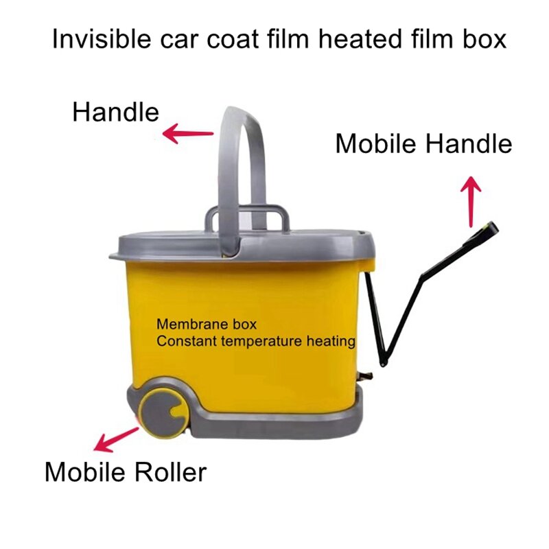 Kotak pemanas film mobil portabel khusus, pemanas film termostatik air panas tidak terlihat, kotak pemanas film mantel mobil
