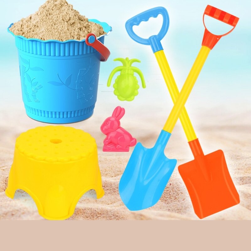 6PCS Sand Toy Beach Play Toy Swimming Pool Playset Castle Building Child Gift DropShipping