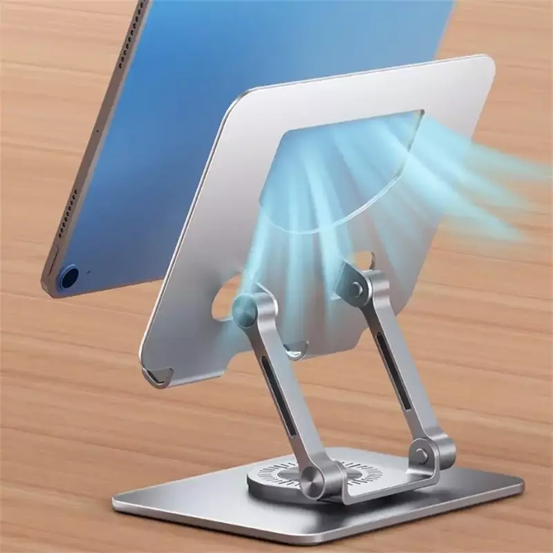Soporte giratorio de 360 ° para tableta, plegable y ajustable para escritorio, Compatible con Ipad Pro/Air/Min de 4,7 a 12 pulgadas