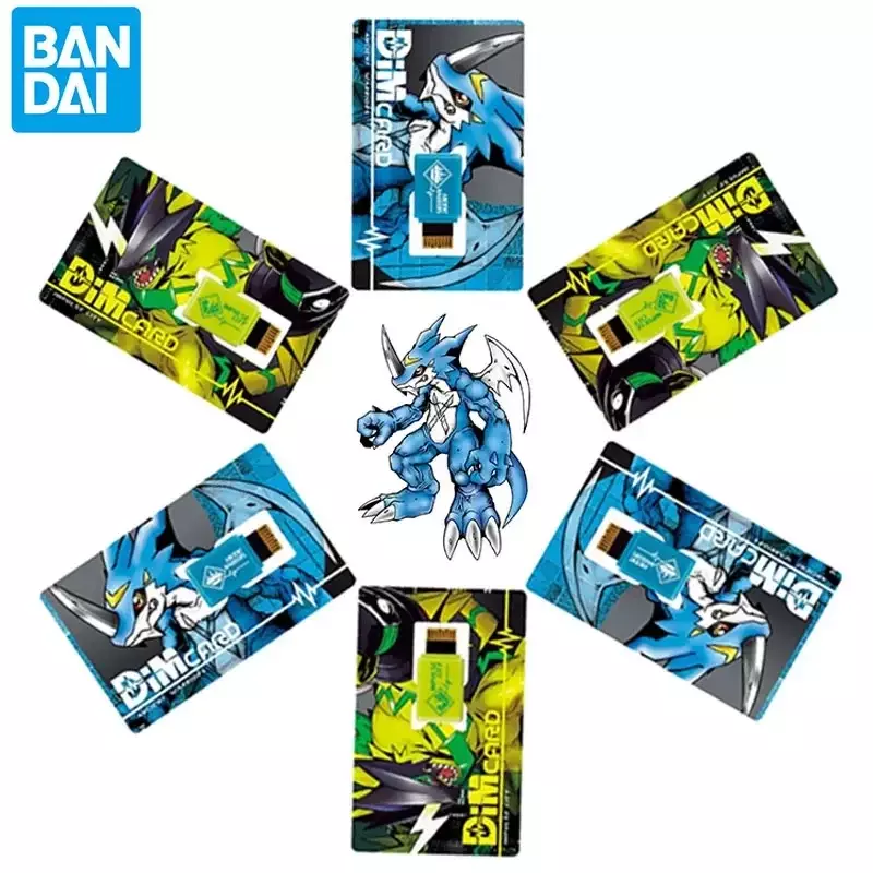 Bandai-Montre numérique Digimon Adventure pour enfants, véritable carte DIM V-mon, montre à écran, bracelet vital, jouets cadeaux
