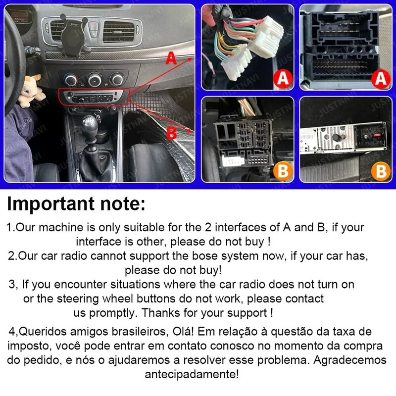 JUSTNAVI-rádio do carro Android para Renault Megane 3 Fluence Samsung SM3 2008-2014, leitor de vídeo multimídia estéreo, DSP CarPlay, GPS