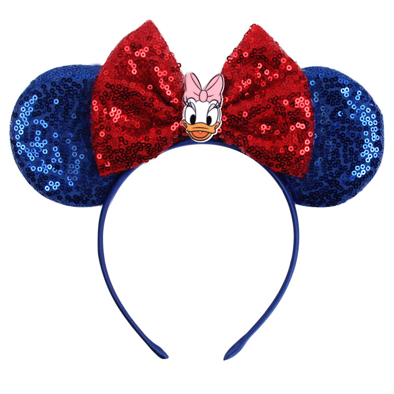 Girls Mouse Ears Headband, faixa de cabelo infantil, arco de cabelo do pato dos desenhos animados, acessórios para cabelo infantil, presente de aniversário, novo