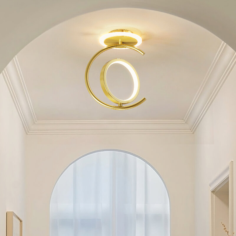 Tempat lilin Led Modern lorong koridor, lampu plafon kreatif untuk ruang tamu kamar tidur ruang makan