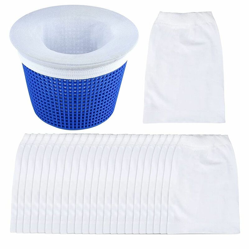 Filtros cestas piscina acessórios filtro líquido limpa detritos folhas piscina limpeza reutilizável piscina skimmer meias