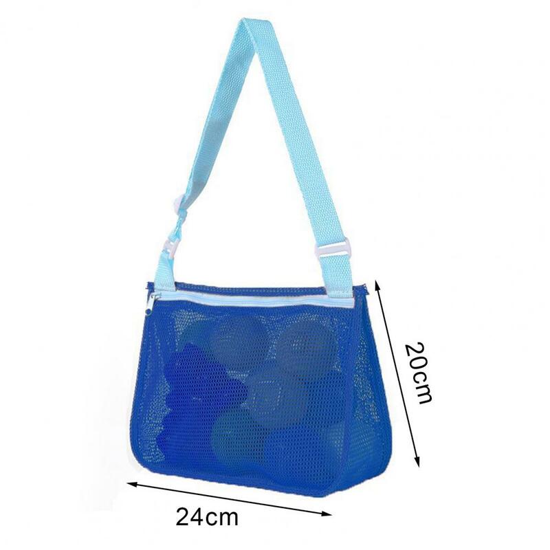 حقيبة تخزين لعبة الشاطئ للأطفال ، مجموعة حقيبة شبكية بسعة حزام قابل للتعديل للنظارات الشمسية