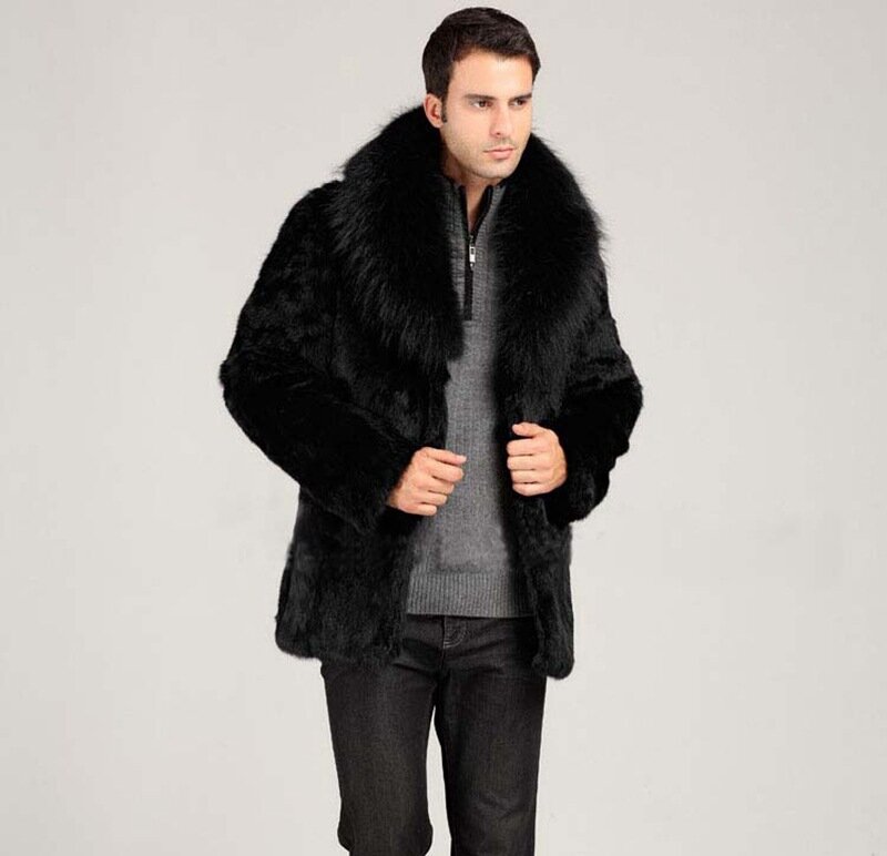 Großhandel Außenhandel Männer der Jacke Große Marke Gleichen Stil Hohe Nachahmung Fuchs Pelz High-end-Männer