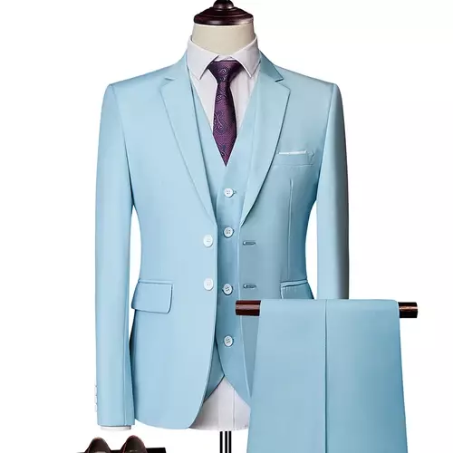 Hochzeits anzüge für Männer elegante Blazer Set 3 Stück Luxus Business formelle Weste Hosen volle Mäntel Jacken versand kostenfrei