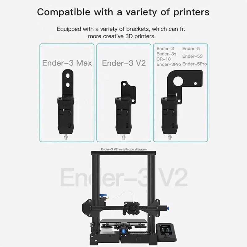 CREALITY 3D Printer CR Touch Sensor 32Bit Auto Leveling Kit Bracket Plate(Optional) for Ender-3/Ender-3 V2/Ender-3 Pro Parts