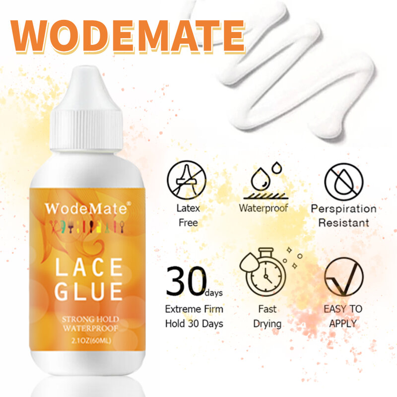 Lace Glue Waterproof Wig Adhesive Invisible Hair Bonding Glue For Toupee Frontal Closure Hair Replacement Adhesive + Glue Remove