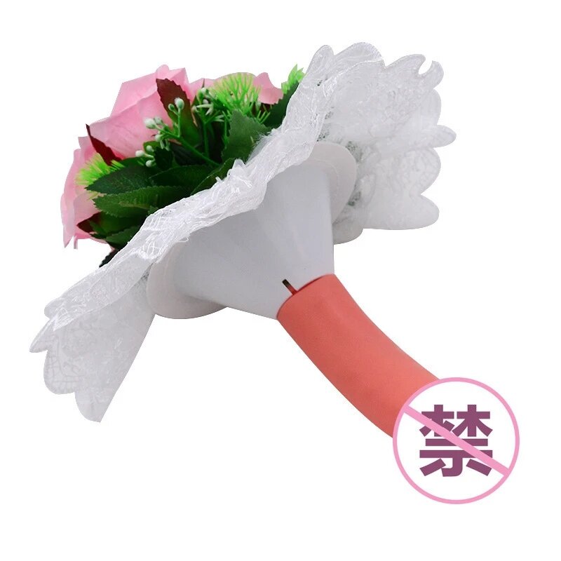 Addio al nubilato Fun Big Bird Bouquet personalità divertente atmosfera nuziale puntelli per feste singole pene genitale Prop Flowers Decora