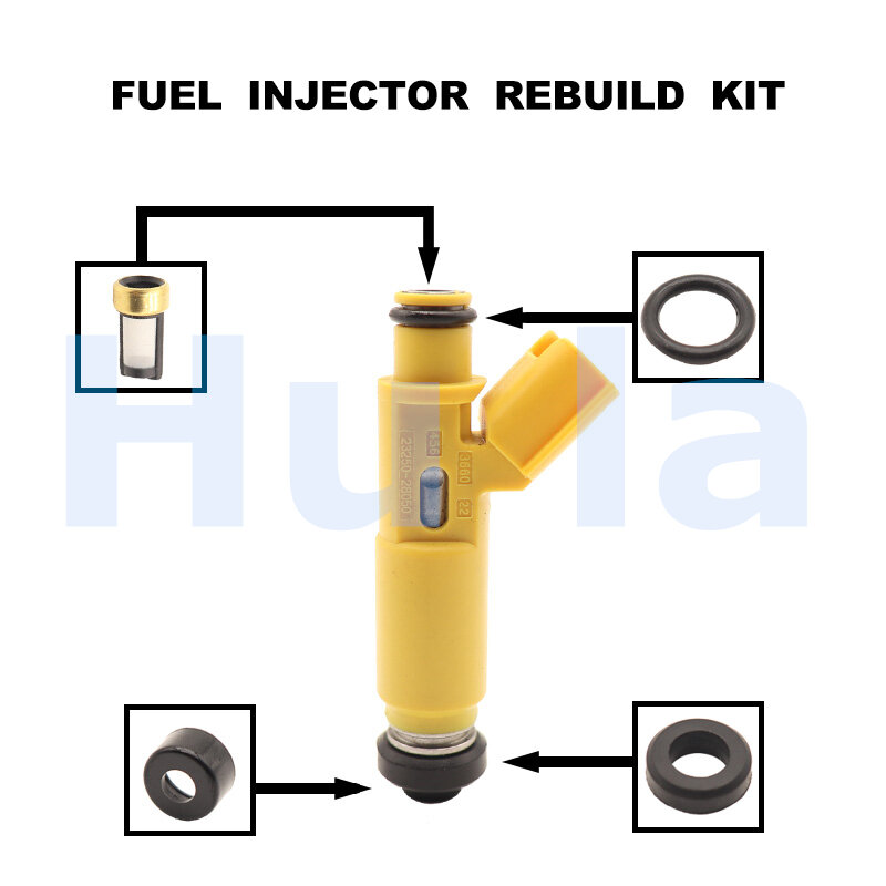 Junta tórica del inyector de combustible 23250-28050, Kit de juntas tóricas, filtros para Toyota Rav4 2.0L 2001-2003