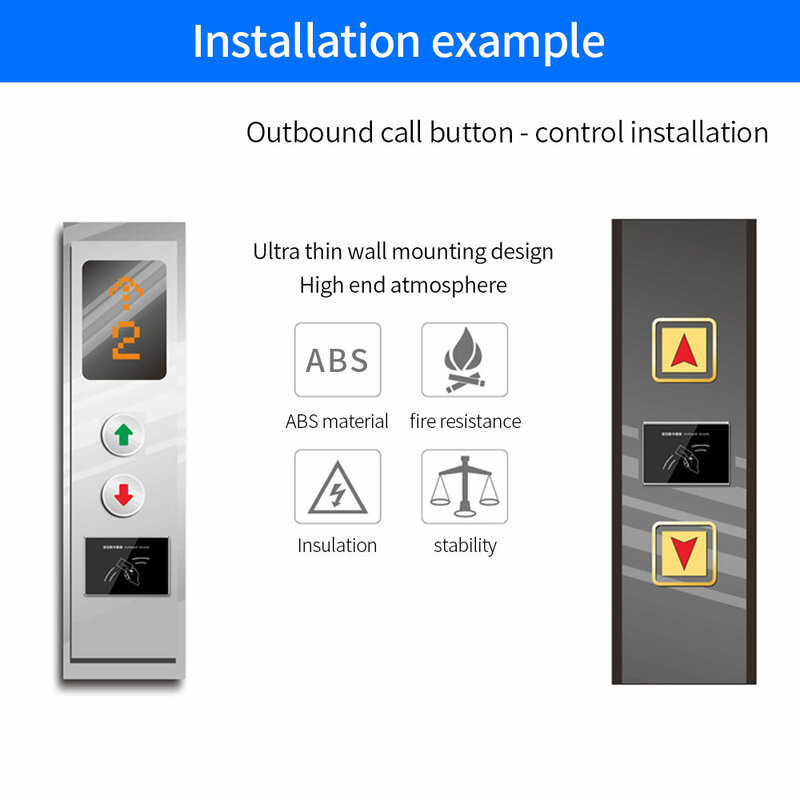 Ultra dünnes Aufzugskarten-Wisch modul 125kHz RFID-Näherung kartenleser für Aufzugs lift durch Wiegand-Ausgabe zur Steuer platine