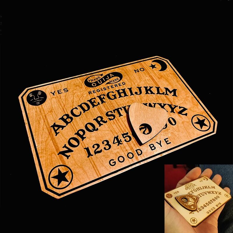 Fantasy prezenty z drewnianą planszką klasyczna tablica wahadłowa Ouija zestaw zastępczy tablica wróżbiarska Ouija