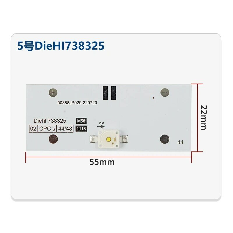 DieHI738325-Bande d'éclairage LED pour réfrigérateur Siemens Bosch, pièces de réfrigération, DC 12V