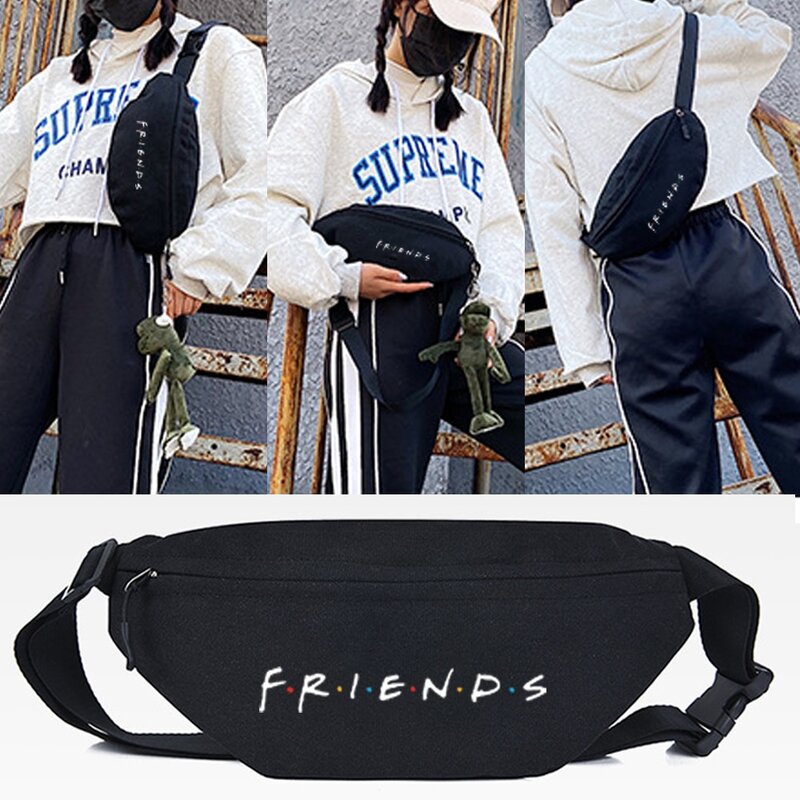 Unisex Waist Bag Chest Packs Crossbody Bags Man Chest Belt Bag Beauties with Glasses Printing Travel Mobile Phone Bag Chest Pack