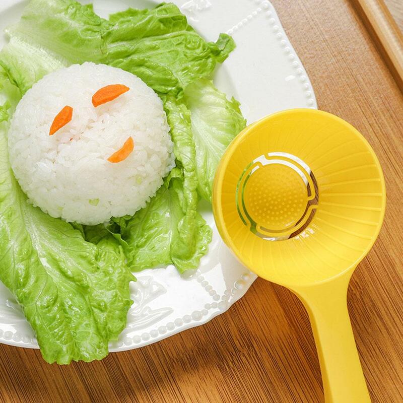 2/1pcs Rice Ball Spoon Non-stick Diy Rice Scoop Mold Spoon Accessories Half Rice Porridge Round Kitchen J0e9