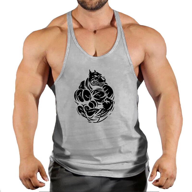 Fitness Man Gym Clothing Bodybuilding Shirt Men Men's Vest Sleeveless Sweatshirt Stringer T-shirts Suspenders Man Top Singlet