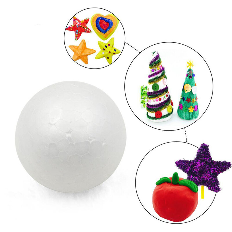 1pc Schaum kugel runde feste Polystyrol schaum kugel für Hochzeits blumen ball Handwerk Weihnachts feier Dekoration DIY Zeug