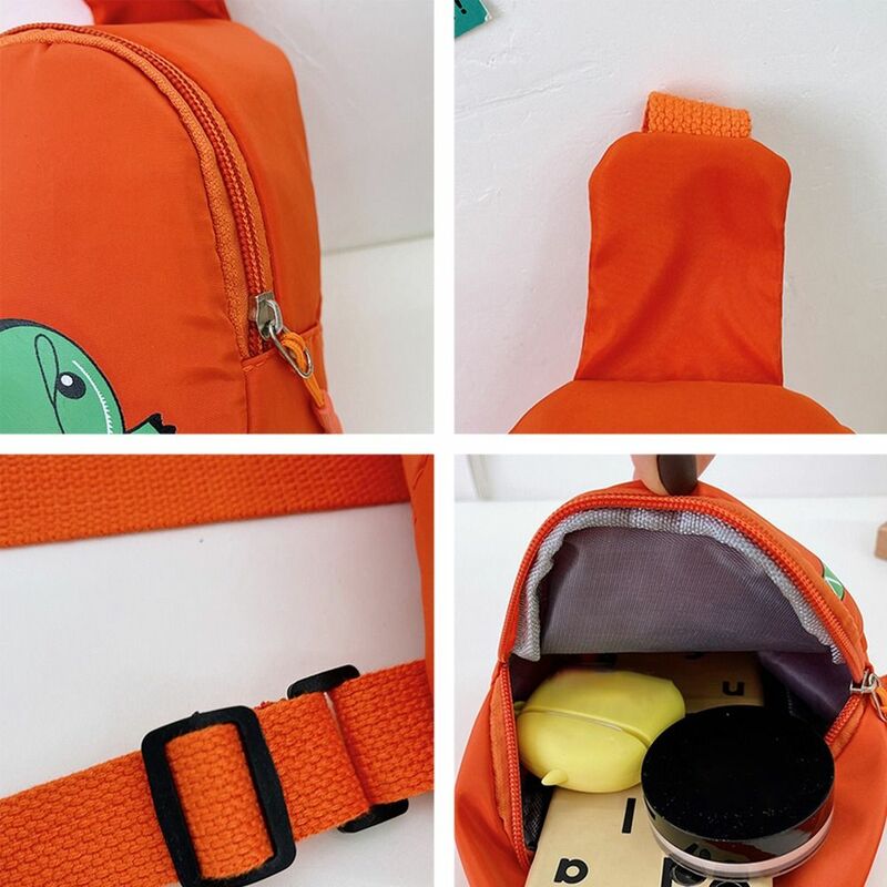 Cartoon Children's Bags Fashion Dinosaur Nylon Mini Chest Bag Cross-body Bags Outdoor Travel