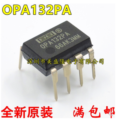 Amplificador de operação duplo, em estoque, novo, original, OPA132PA, OPA132P, OPA132, DIP-8, 1pc por lote