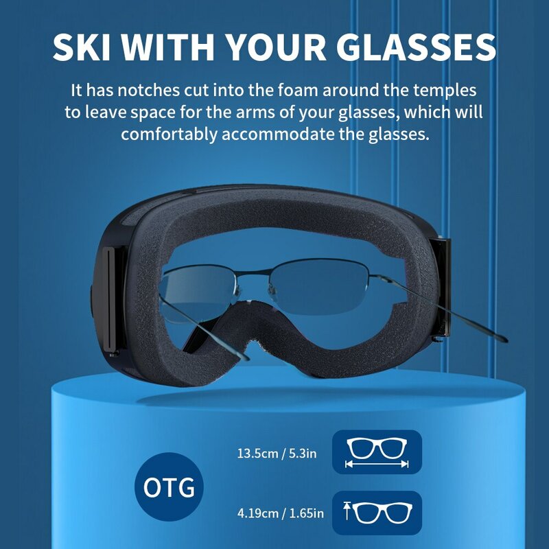 NATFIRE occhiali da sci doppio strato antiappannamento UV400 Snowboard occhiali da neve occhiali da motoslitta occhiali Sport all'aria aperta sci Googles