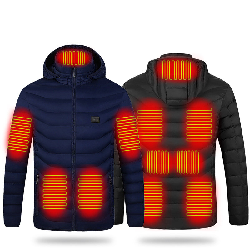 Aquecimento inteligente roupas de carregamento aquecimento algodão roupas inverno para baixo algodão roupas corpo quente casaco de aquecimento elétrico