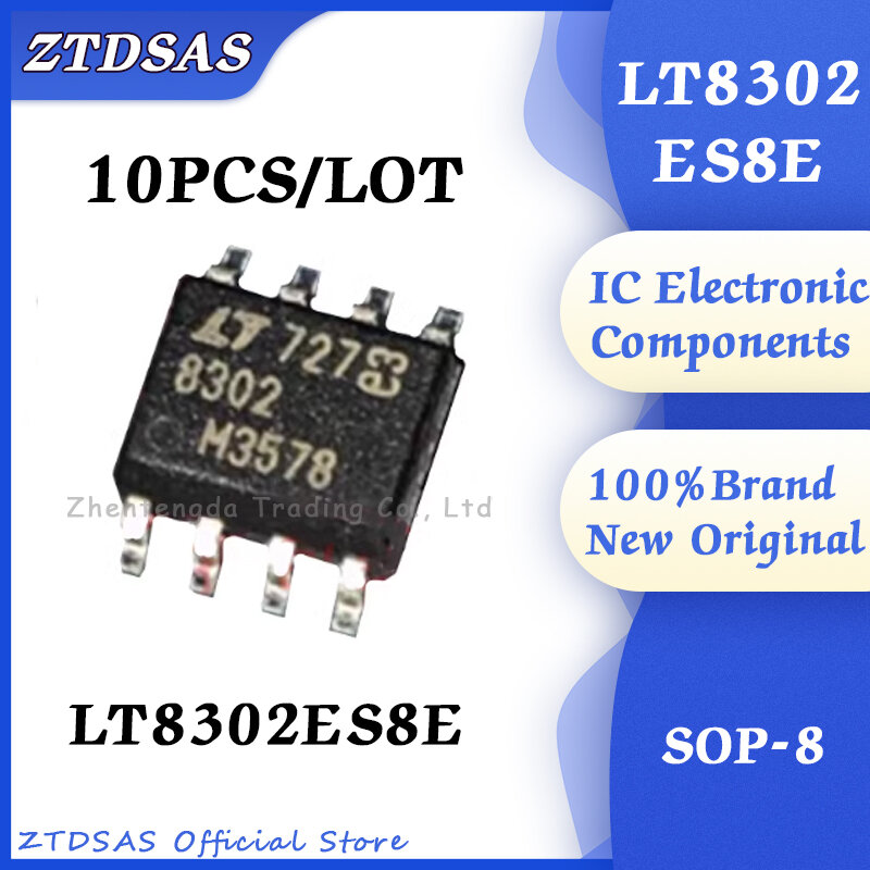 FLYback LT IC REG, LT8302ES8E, LT8302ES8, LT8302ES, LT8302, 3.6A, 8SOIC, lote 10PC