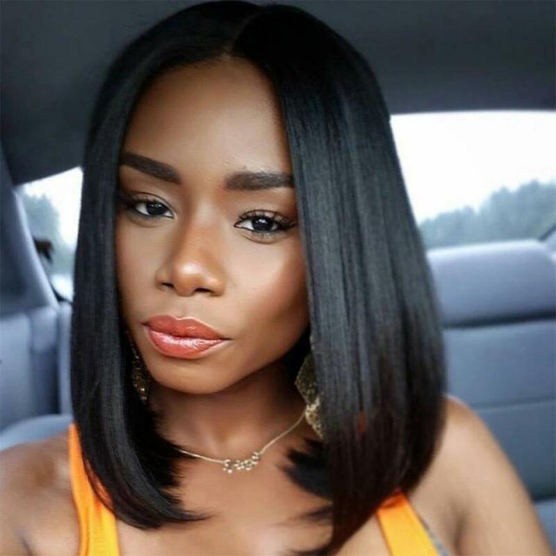 Bob Wig Hair Lace Front Hair Wigs Short Bob Wig Pre Plucked Natural Color 4x4 Lace Part Lace Wigs For Women