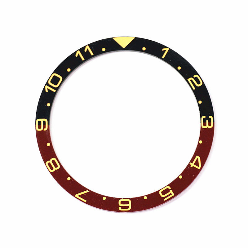 คุณภาพสูง Sub Gmt สไตล์สำหรับ Skx013เซรามิค Bezel แทรกนาฬิกาดัดแปลง Od33.7mm Id28.2mm ขนาดแหวนใส่นาฬิกาอะไหล่