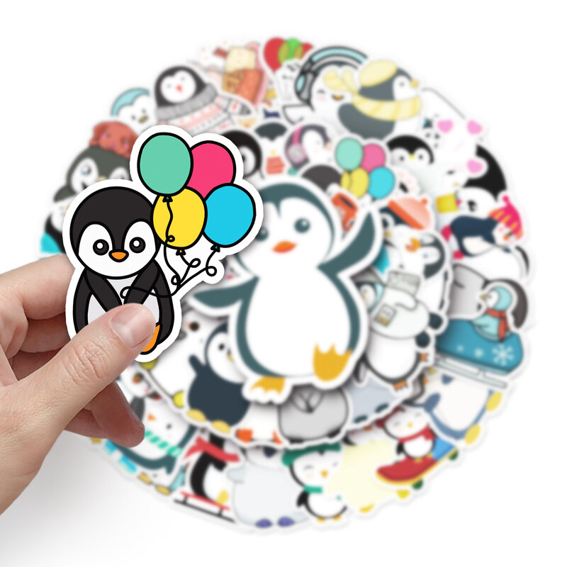 10/30/50PCS Cartoon pingwin naklejka ze zwierzętami Graffiti komputer gitara samochodowa notatnik DIY naklejka ścienna zabawka dekoracyjna sprzedaż hurtowa