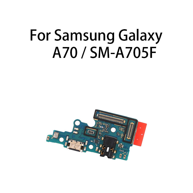 Untuk Samsung Galaxy A70 SM-A705F, USB Charging Dock Plug papan Charge kabel Flex