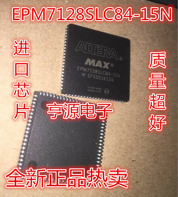 5 buah EPM7128SLC84-15N asli baru super-10n EPM7128 PLCC84 Chip logika yang dapat diprogram