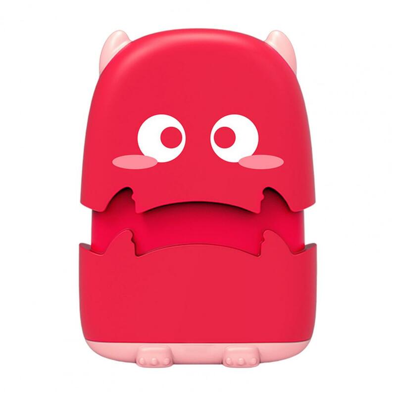 Attractive Clothes Stamp Easy Use Plastic Monsters Shape Cartoon Stamp for Home
