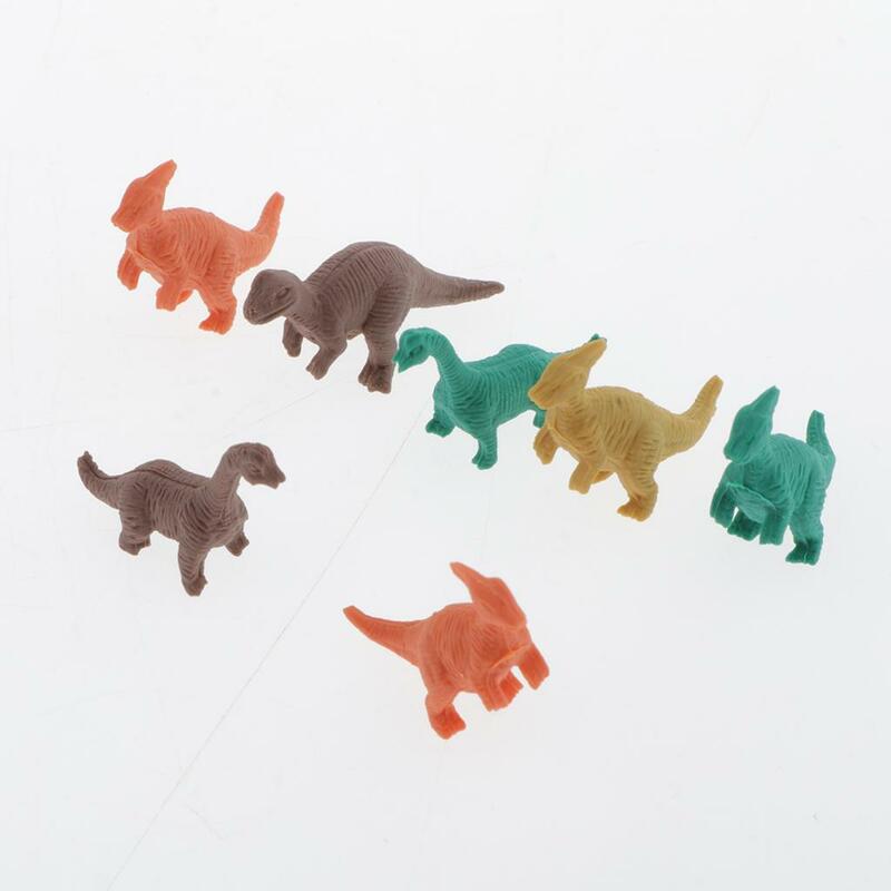 2-4pack 28Pcs Dinosaurs Rubber Eraser Student Animal Pencil Erasers Stationery