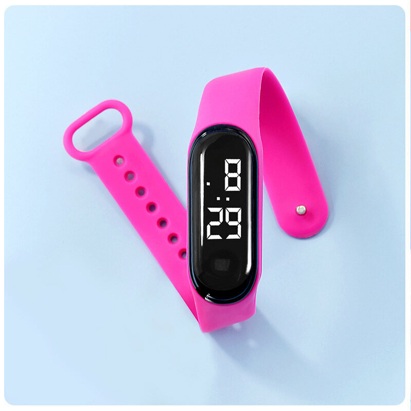 2024 New Waterproof Children LED Watches Smart Touch Kids Digital Electronic Watch for Boys Girls Outdoor Sports Bracelet Clock