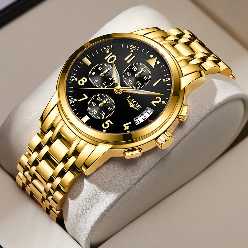 LIGE zegarek damski prosty biznes kwarcowy zegarek Top damski marka luksusowy zegarek damski chronograf dziewczyna zegar Relogio Feminino
