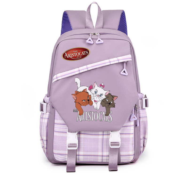 Disney-Parariocats Unibecatバックパック女性用、女の子、学生、10代、子供、リュックサック用のかわいいカジュアルスクールバッグ