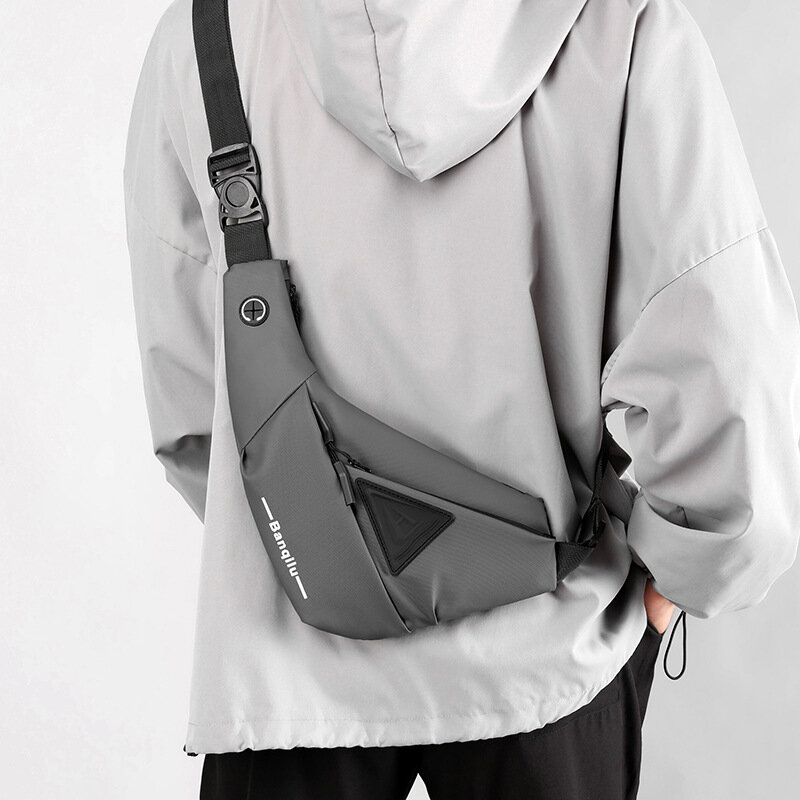 الرجال حقيبة الكتف مقاوم للماء USB أكسفورد حقيبة كروسبودي الرافعة متعددة الوظائف قصيرة السفر رسول الصدر حزمة للذكور