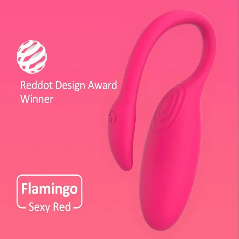 Mainan seks Vibrator telur Bluetooth aplikasi Flamingo untuk wanita stimulasi klitoris pemijat Vagina bola bergetar Vibrator gerak ajaib