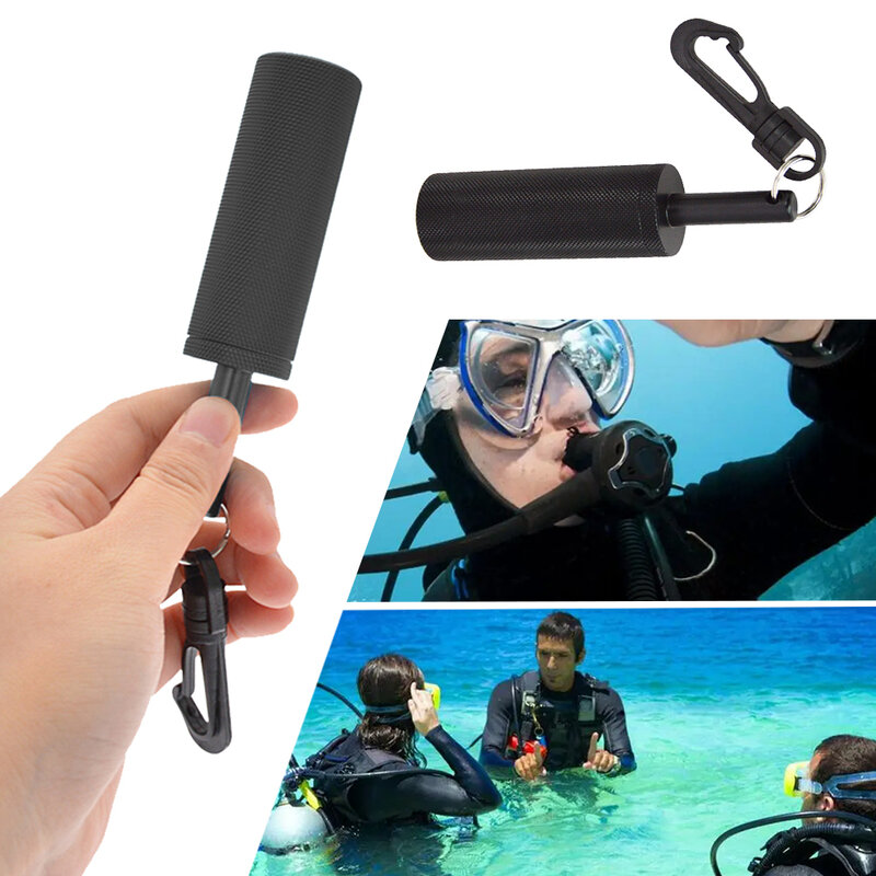 Scuba sonaglio Stick Scuba Diving Safety Tank sonaglio Stick con gancio rapido rotante a 360 ° accessori per immersioni subacquee in lega di alluminio