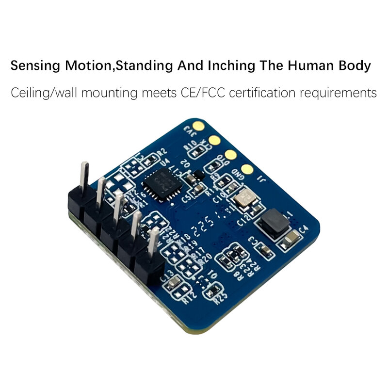 Hi-Link Sensor de Movimento Humano, Monitors Wave Radar, Módulo de Sensoriamento Humano, Micro Motion, Sensor Inteligente, LD2420, 24G
