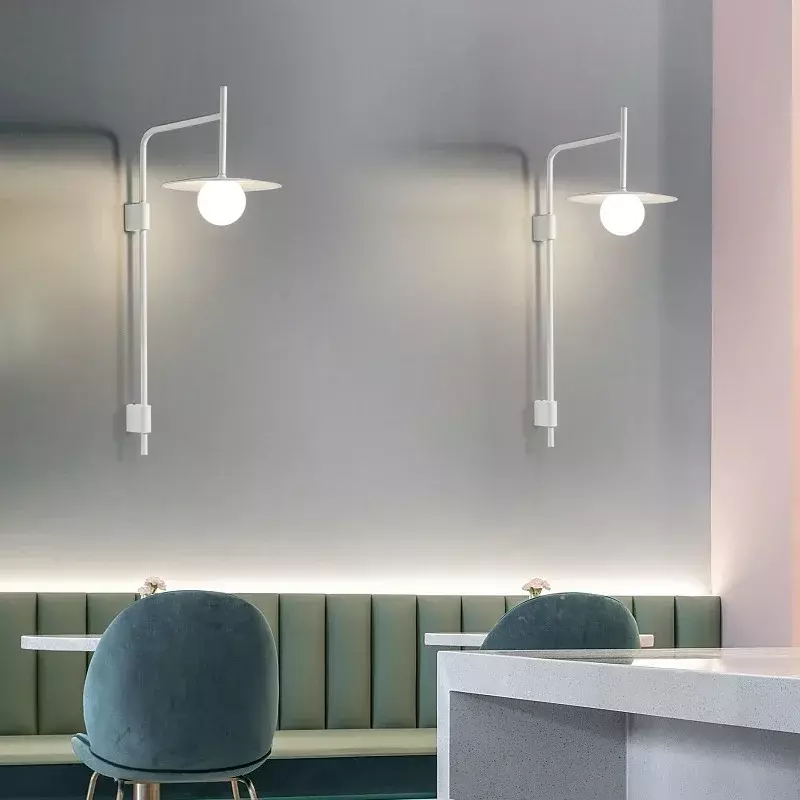 Nordic kinkiety z ruchomym ramieniem kinkiety LED nowoczesna sypialnia kinkiet oprawa oświetleniowa strona główna kryty nowoczesna lampa