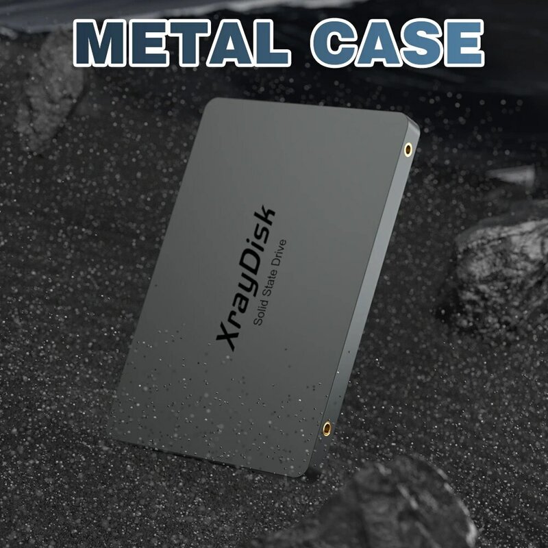 Xraydisk Металлический корпус Sata3 SSD 128 ГБ 256 ГБ 512 ГБ 1TBHDD Жесткий диск 2,5 дюйма Внутренний твердотельный накопитель