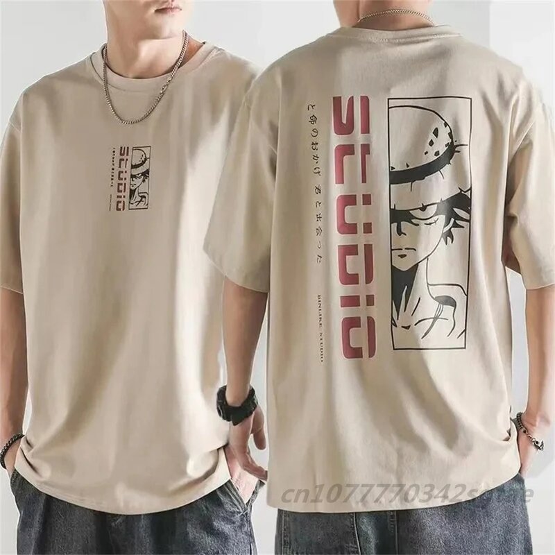 Camiseta informal de anime para hombre y niño, camisa de media manga, ropa de calle divertida, unisex, verano, 2024