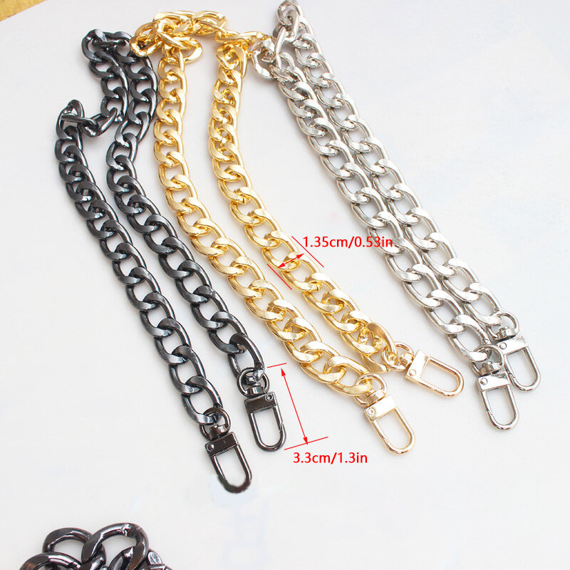 20/30/60/100CM cinturino a catena in metallo sostituzione staccabile per borse maniglie fai da te accessori a tracolla per borsetta