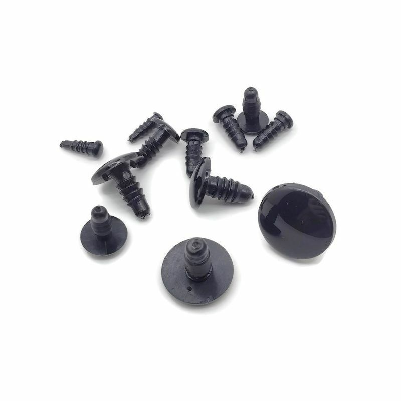 Safety Eyes Black Color Fit for Crochet /Stuffed /Amigurumi Doll Come With Washers 4.5mm/5mm/6mm/7mm/8mm/9mm/10mm/12mm/15mm/18mm