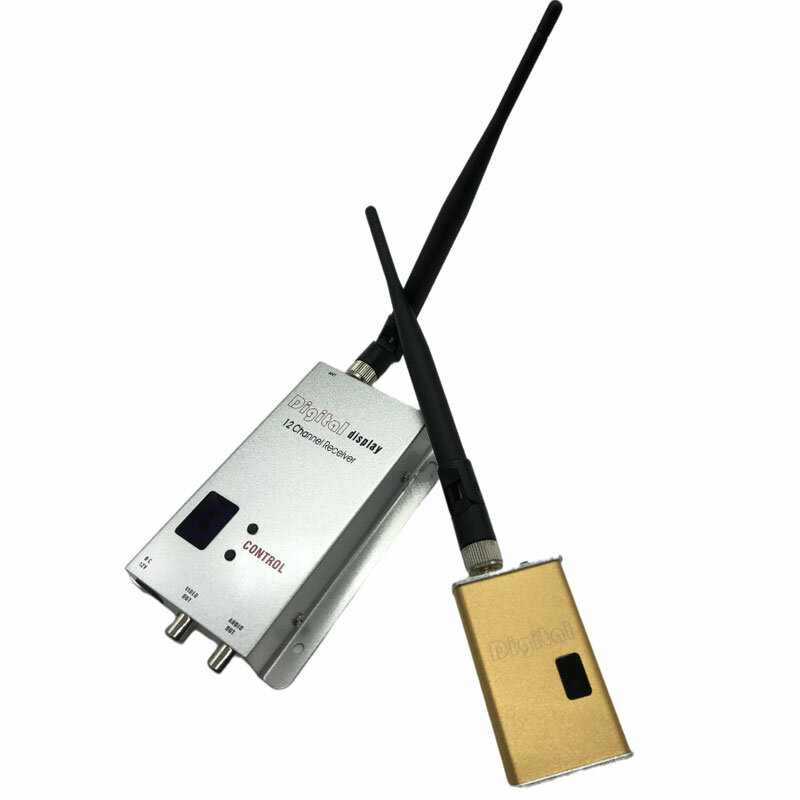 Fpv 1,2g 5000mw 5w drahtloser Sender und Empfänger Miniatur Video Sender Grafik übertragung 1200MHz Audio-Video