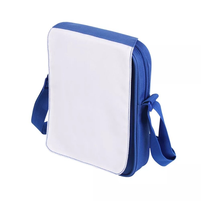 Sublimação Em Branco Shoulder Bag, Pequeno Em Branco Poliéster Cosmetic Crossbody Bag, Sublimação Messenger Bags